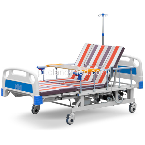 Cama de dobramento da cama eletrônica luxuosa dos cuidados da Muti-função do hospital